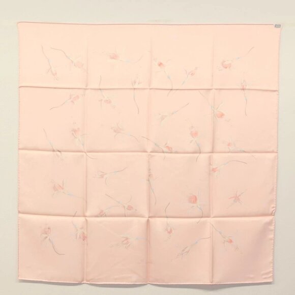 HERMES Carre 90 Scarf ""Fleurs De Fuchsia"" Silk Pink Auth am8730 - Picture 5 of 16